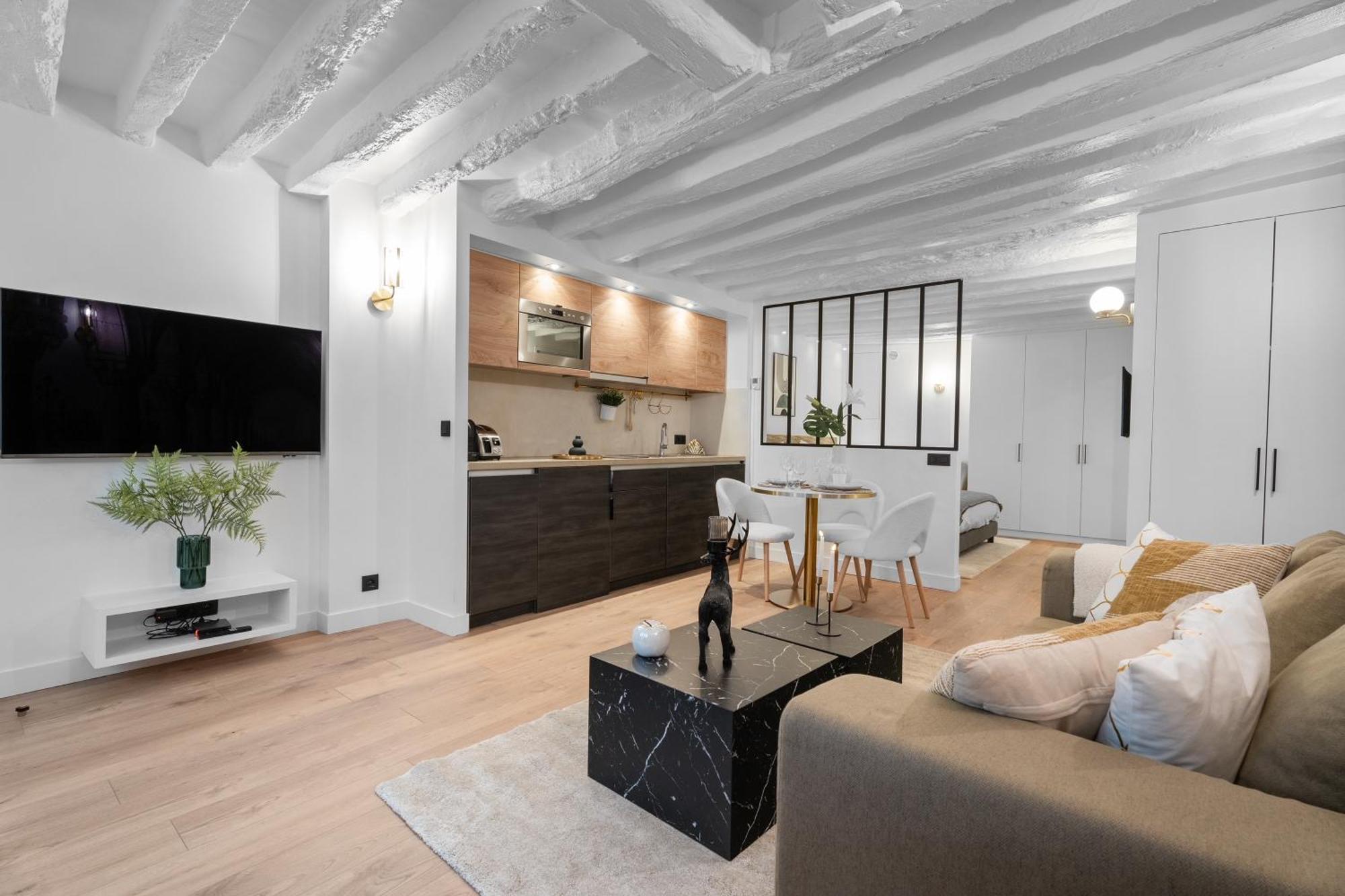 פריז Appartement Cosy A 9 Min A Pied De La Cathedrale Notre Dame מראה חיצוני תמונה
