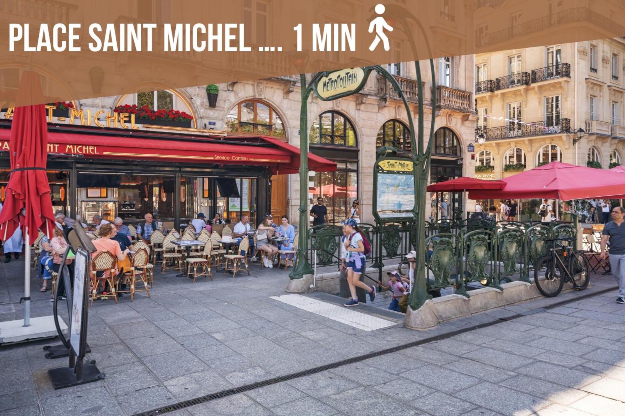 פריז Appartement Cosy A 9 Min A Pied De La Cathedrale Notre Dame מראה חיצוני תמונה