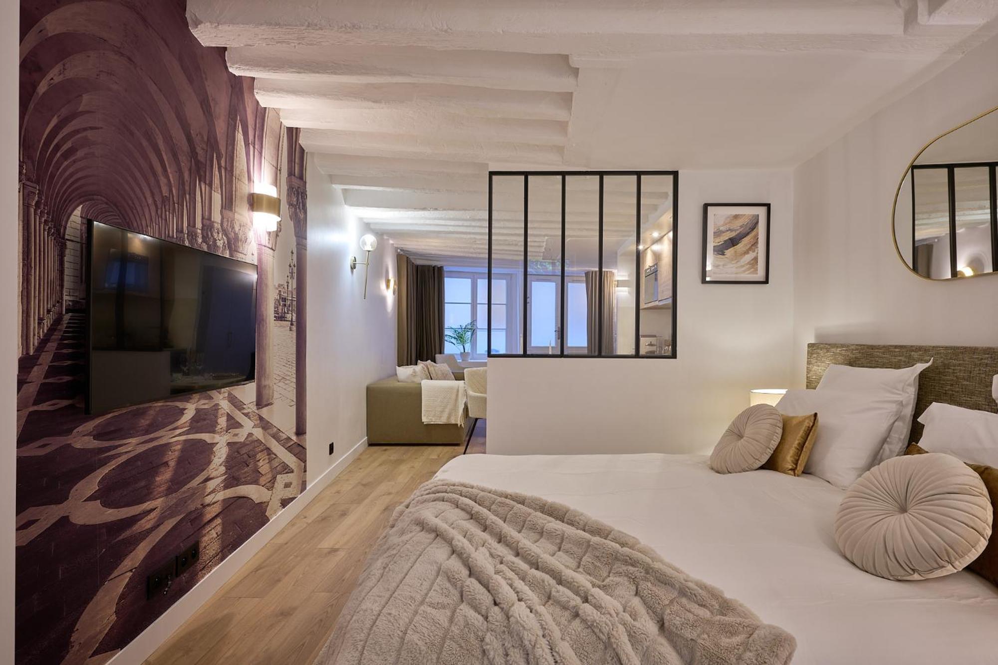 פריז Appartement Cosy A 9 Min A Pied De La Cathedrale Notre Dame מראה חיצוני תמונה